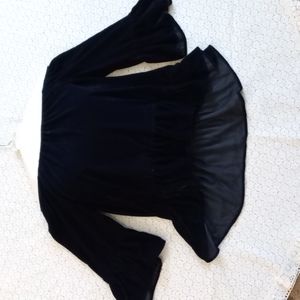 Navy blue velvet blouse